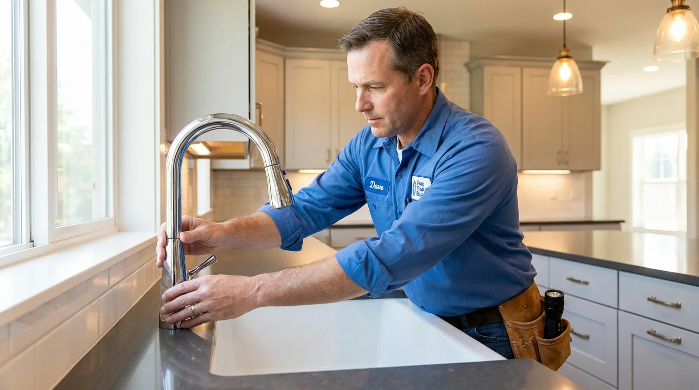 Kitchen faucet installation by Johns Plumbing LLC in Pelahatchie